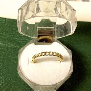 18 K Gold Chain Open Ring